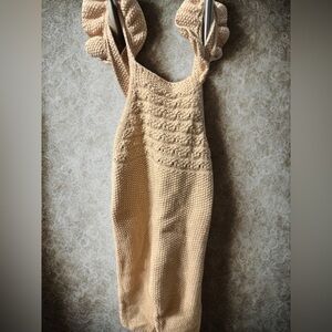 NWT Zara Baby Cream Knit Overall 12-18m